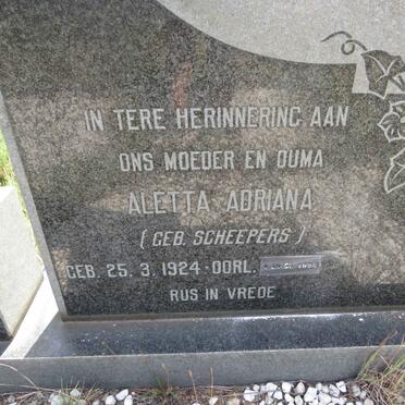 BEUKES Francois Daniel 1916-1979 & Aletta Adriana SCHEEPERS 1924-1994 _2