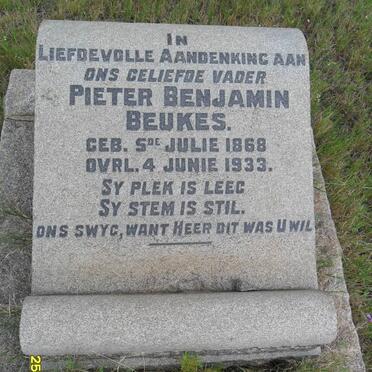 BEUKES Pieter Benjamin 1868-1933