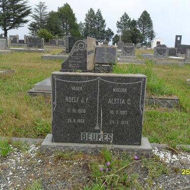 BEUKES Roelf J.F. 1906-1969 &amp; Aletta G. 1907-1973