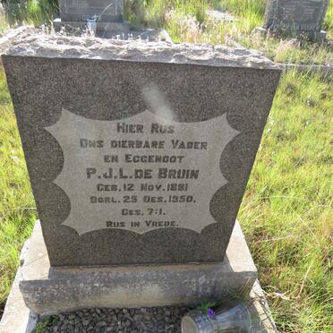 BRUIN P.J.L., de 1881-1950