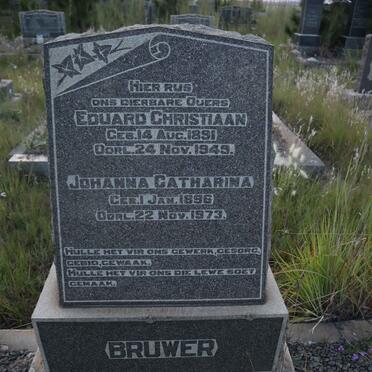BRUWER Eduard Christiaan 1891-1949 & Johanna Catharina 1896-1973
