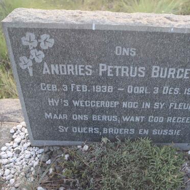 BURGERS Andries Petrus 1938-1957