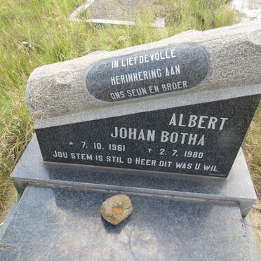 BOTHA Albert Johan 1961-1980