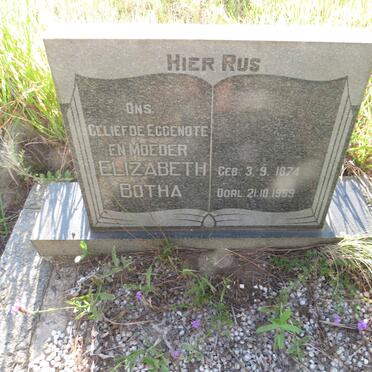 BOTHA Elizabeth 1874-1959