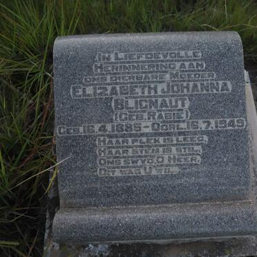 BLIGNAUT Elizabeth Johanna nee RABIE 1885-1949