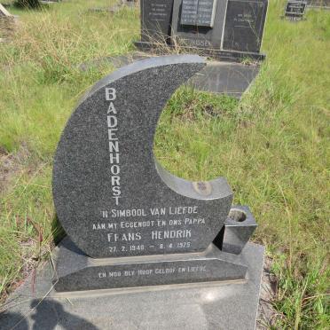 BADENHORST Frans Hendrik 1940-1975