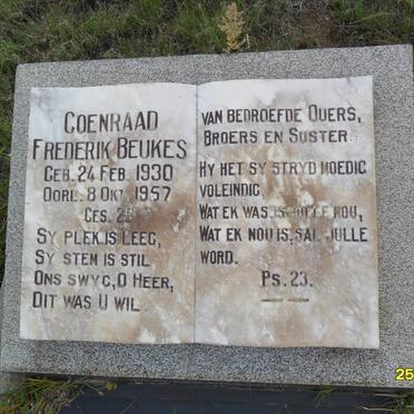 BEUKES Coenraad Frederik 1930-1957