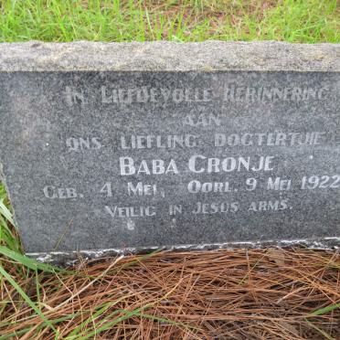 CRONJE 1922-1922