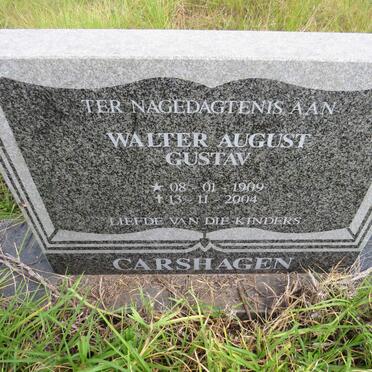 CARSHAGEN Walter August Gustav 1909-2004