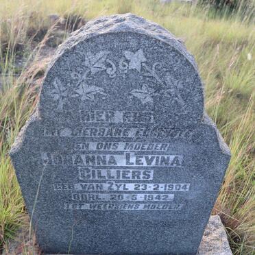 CILLIERS Johanna Levina nee VAN ZYL 1904-1942