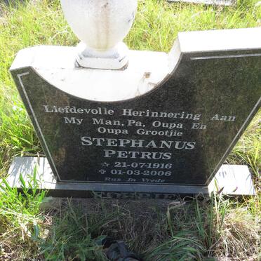 FOURIE Stephanus Petrus 1916-2006