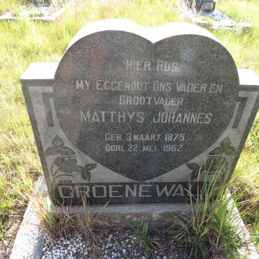 GROENEWALD Matthys Johannes 1875-1962