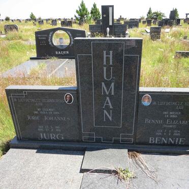 HUMAN Jurie Johannes 1919-1990 & Bennie Elizabeth KRAMER 1924-2005