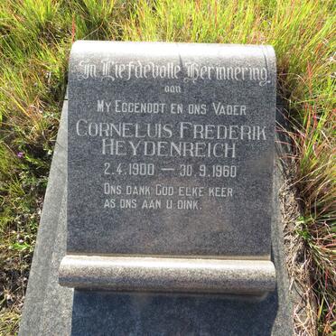 HEYDENREICH Corneluis Frederik 1900-1960
