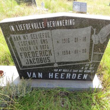 HEERDEN Frederick Jacobus, van 1916-1994