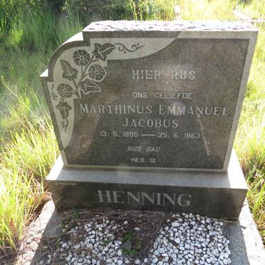HENNING Marthinus Emmanuel Jacobus 1895-1963