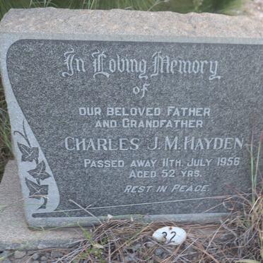 HAYDEN Charles J.M. -1956