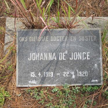 JONGE Johanna, de 1919-1920