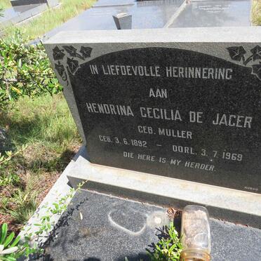 JAGER Hendrina Cecilia, de nee MULLER 1892-1969