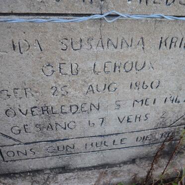 KRIEL Jacobus Albertus 1850-1922 & Alida Susanna LE ROUX 1860-1942 _2