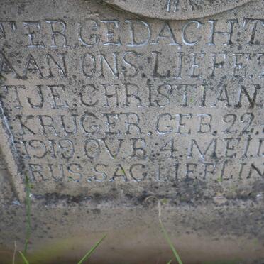 KRUGER Christian J. 1919-1920 _2