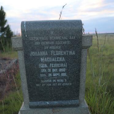 LINSTROM Johanna Florentina Magdalena nee FERREIRA 1900-1951