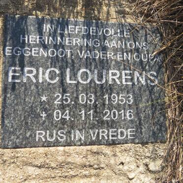 LOURENS Eric 1953-2016