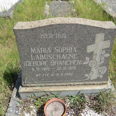 LABUSCHAGNE Maria Sophia nee BRANCHEN 1905-1975