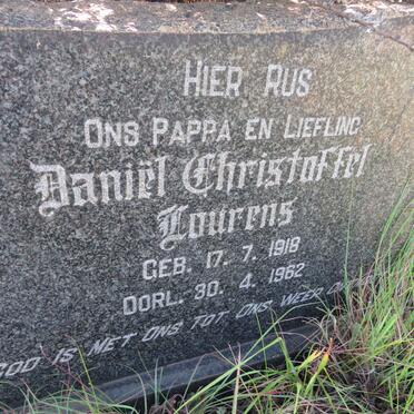 LOURENS Daniel Christoffel 1918-1962