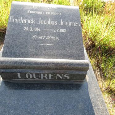 LOURENS Frederick Jacobus Johannes 1914-1961