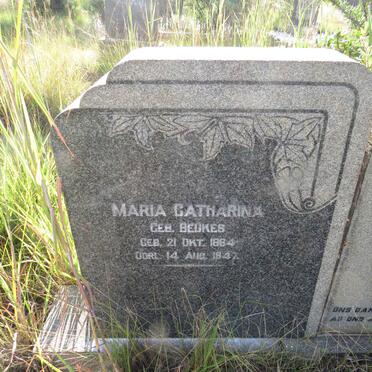 MULLER Maria Catharina nee BEUKES 1864-1947