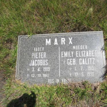 MARX Pieter Jacobus 1909-1992 & Emily Elizabeth CALITZ 1913-1990