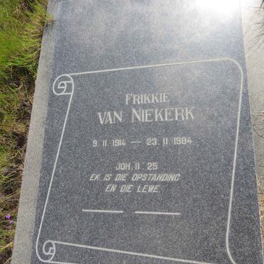 NIEKERK Frikkie, van 1914-1984