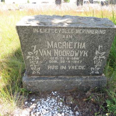 NOORDWYK Magrietha, van 1941-1947