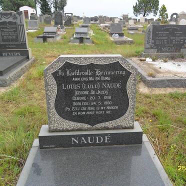 NAUDÉ Louis nee DE JAGER 1916-1990