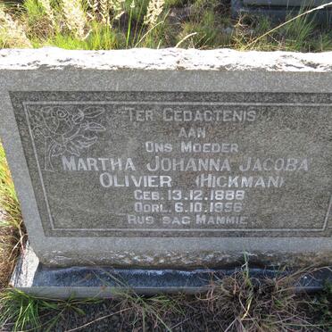 OLIVIER Phillippus Lodewyk 1885-1940 & Martha Johanna Jacoba HICKMAN 1888-1956 _1