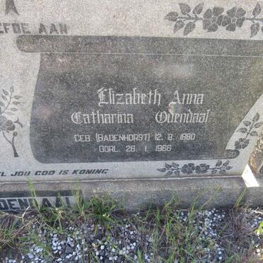 ODENDAAL Johannes Hermanus 1883-1965 & Elizabeth Anna Catharina BADENHORST 1880-1966 _2