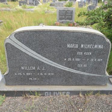 OLIVIER Willem A.J. 1887-1970 & Maria Wilhelmina 1881-1974