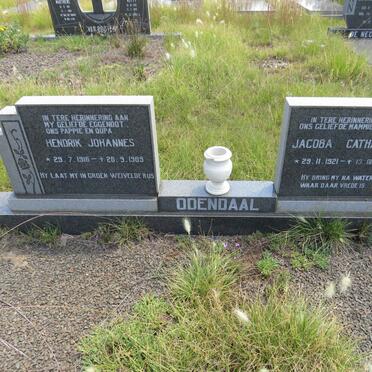 ODENDAAL Hendrik Johannes 1916-1989 & Jacoba Catharina 1921-2002