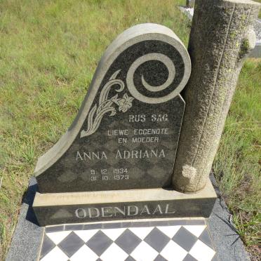 ODENDAAL Anna Adriana 1934-1973