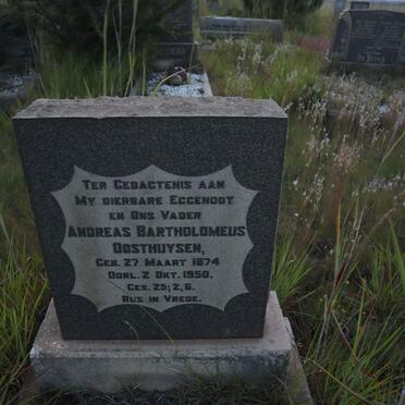 OOSTHUYSEN Andreas Bartholomeus 1874-1950