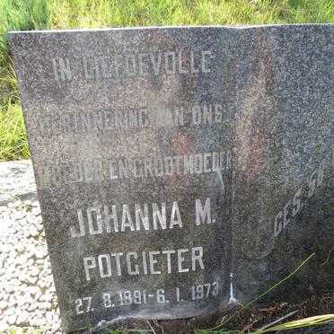 POTGIETER Johanna M. 1891-1973