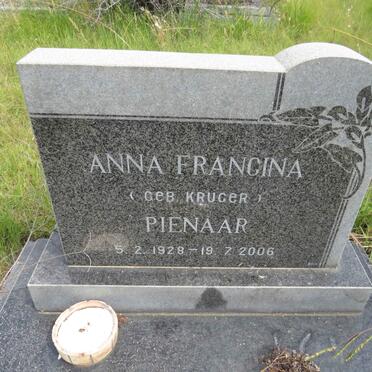 PIENAAR Anna Francina nee KRUGER 1928-2006