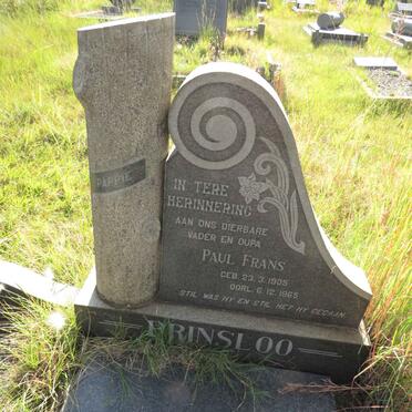 PRINSLOO Paul Frans 1905-1965 