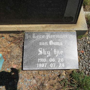 POTGIETER Sky'tjie 1910-1987