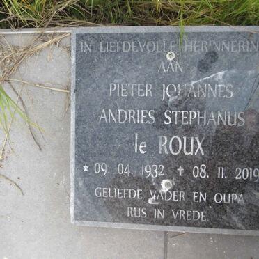 ROUX Pieter Johannes Andries Stephanus, le 1932-2019