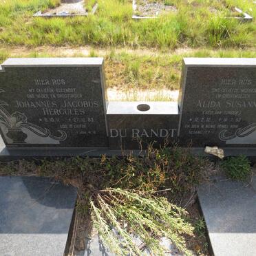 RANDT Johannes Jacobus Hercules, du 1911-1983 & Alida Susanna VAN TONDER 1912-1993 