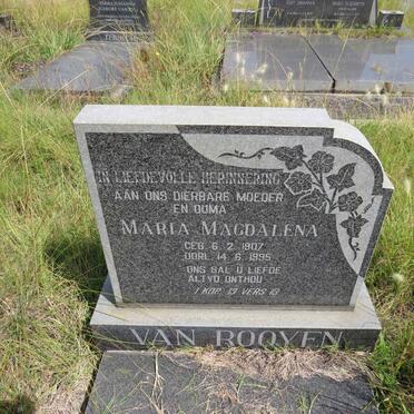 ROOYEN Maria Magdalena, van 1907-1995