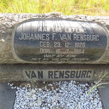 RENSBURG Johannes F., van 1926-1964