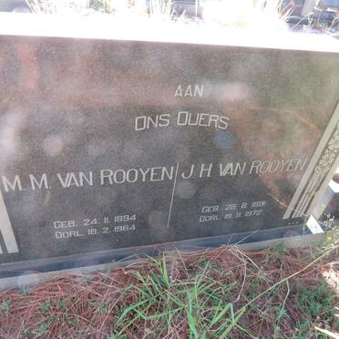 ROOYEN M.M., van 1894-1964 & J.H. 1891-1972